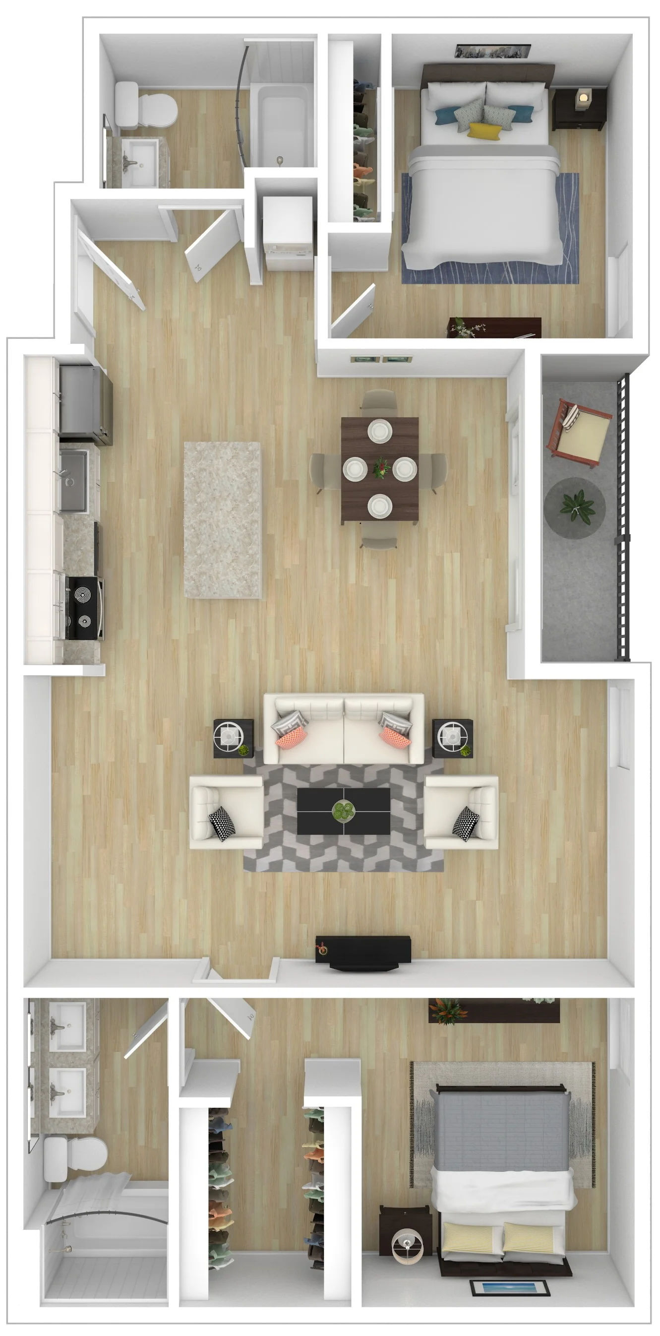 2-Bedroom Floorplan A